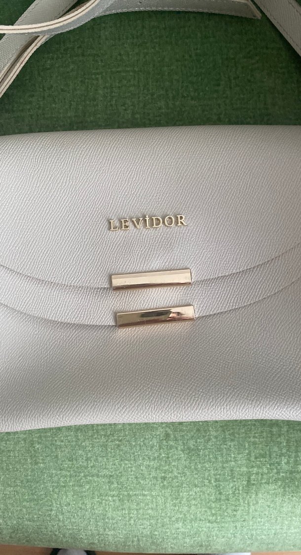 Levidor Beyaz Deri Kadın Çanta - Görsel 2