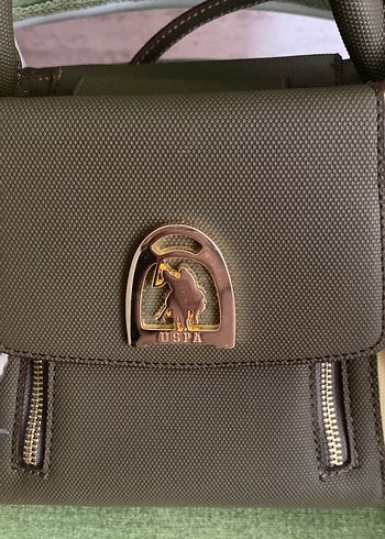 Kahverengi Baskılı Deri Kadın Çanta - Görsel 2