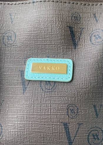 Vakko Vakko Mavi Deri Vintage Kadın Çanta