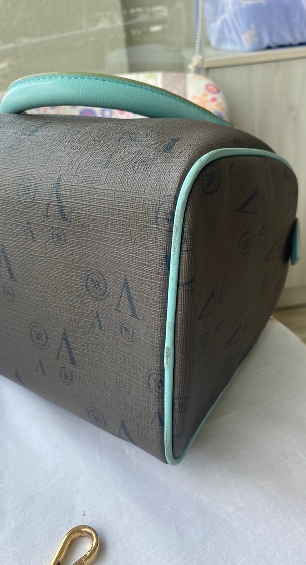 Vakko Mavi Deri Vintage Kadın Çanta - Görsel 4