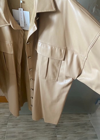 Deri görünümlü gömlek - Görsel 2