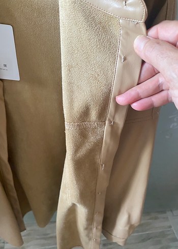 Deri görünümlü gömlek - Görsel 3