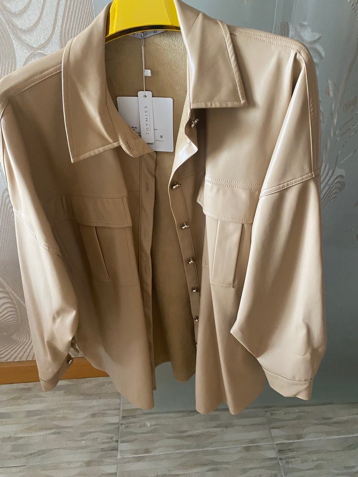 Deri görünümlü gömlek - Görsel 4