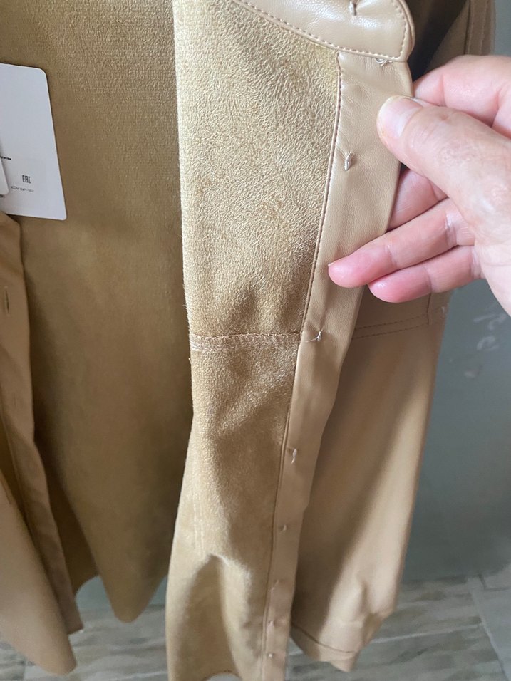 Deri görünümlü gömlek - Görsel 3