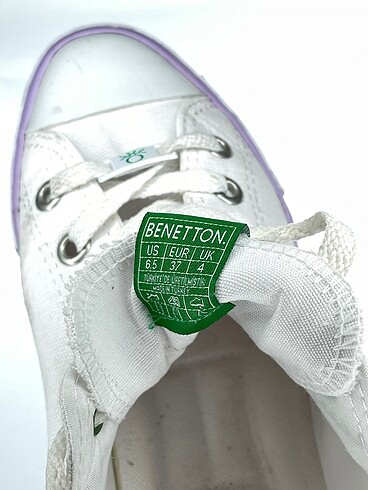 37 Beden beyaz Renk Benetton Spor Ayakkabı %70 İndirimli.