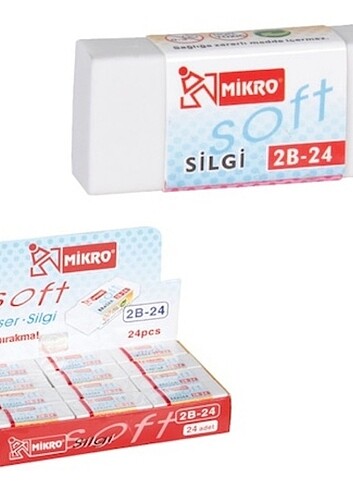 Mikro Soft Silgi Beyaz 24'lü