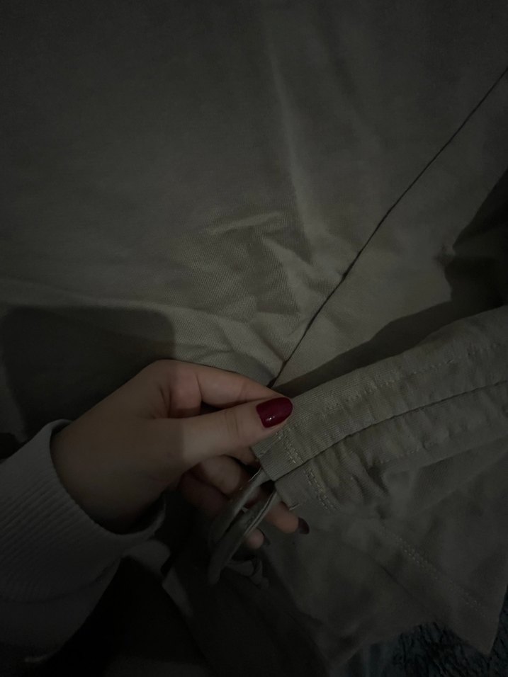 Bej Kadın Bisiklet Yaka Uzun Kollu Sweatshirt - Görsel 2