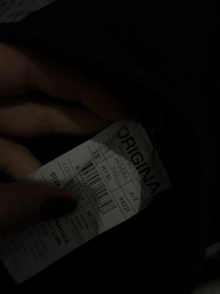 Düğmeli Siyah Kadın Skinny Pantolon - Görsel 3