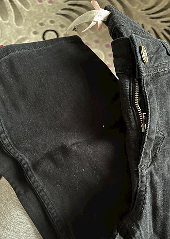 Taşlı Siyah Kadın Jean - Görsel 3