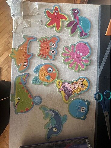  Beden Baby puzzle deniz canlıları