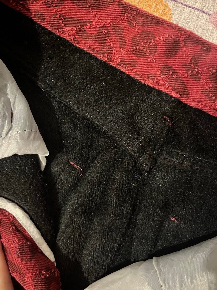 Bordo Yılan Desenli Kadın Kumaş Pantolon - Görsel 3