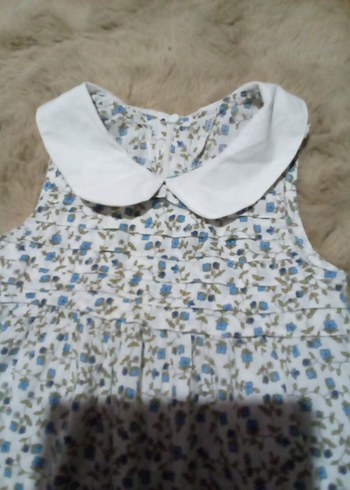 Diğer Kolsuz Fırfırlı Vintage Kız Elbisesi