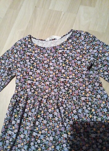 6 Yaş Beden çeşitli Renk H&M çocuk çiçekli pamuklu elbise 