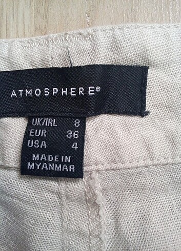 Atmosphere Atmosphere markalı keten şort