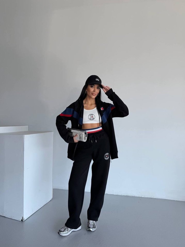 Üçlü spor  Kadın Mini Atlet ve Eşofman Altı - Görsel 2