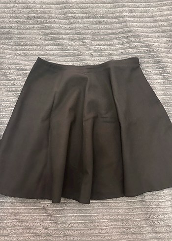 Siyah Pilili Midi Mini Etek - Görsel 2