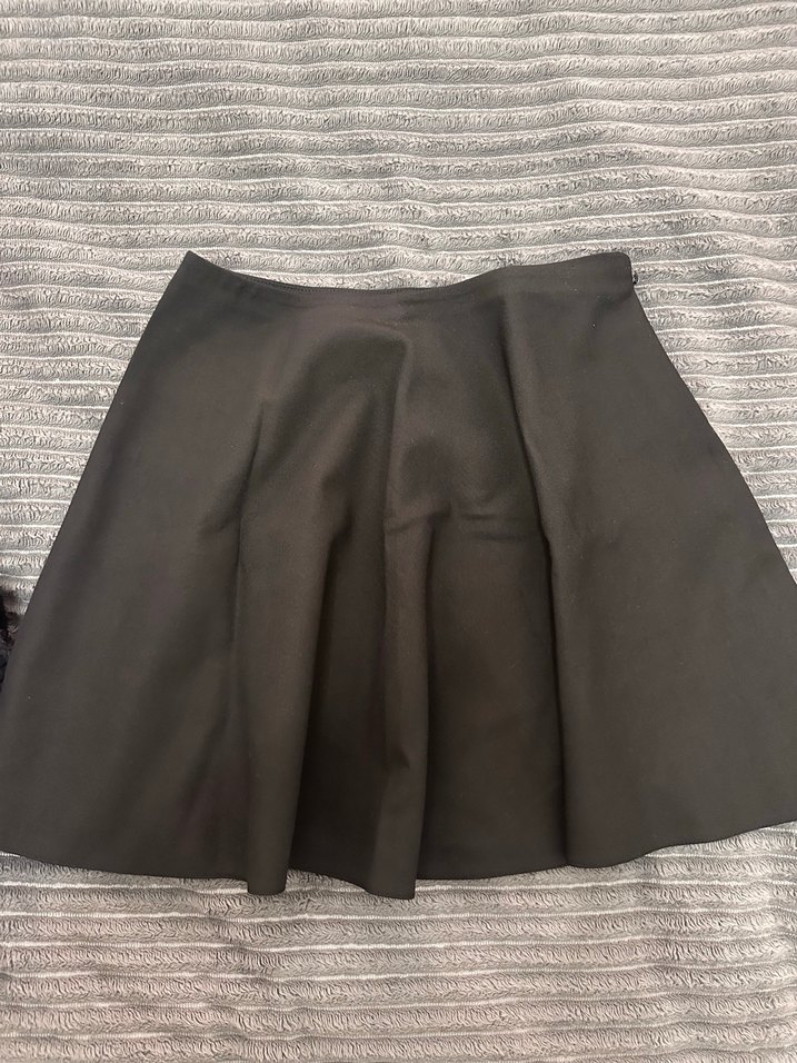 Siyah Pilili Midi Mini Etek - Görsel 2