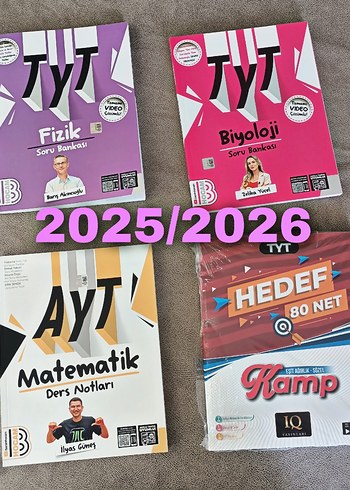TYT Fizik, Biyoloji Soru Bankası, AYT Matematik, EA Kamp Seti