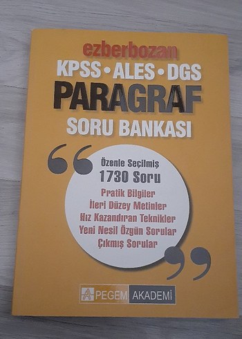 KPSS ALES DGS Paragraf Soru Bankası - Ezberbozan