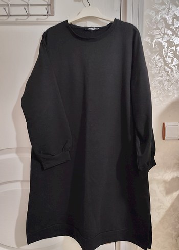 Siyah Uzun Kollu Salaş Kadın Tunik - Görsel 2