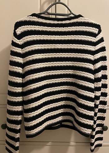 Mango Kadın Çizgili Triko Hırka - Görsel 7