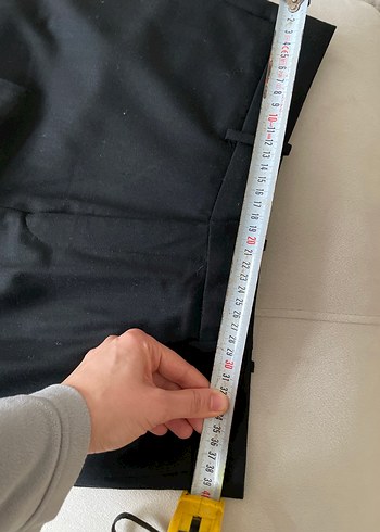 MANGO Siyah Kadın Yünlü Kumaş Pantolon - Görsel 8