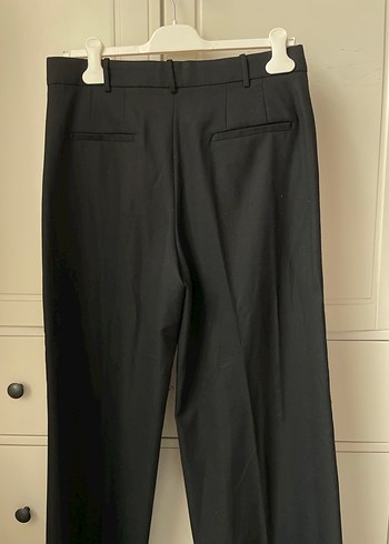 MANGO Siyah Kadın Yünlü Kumaş Pantolon - Görsel 5