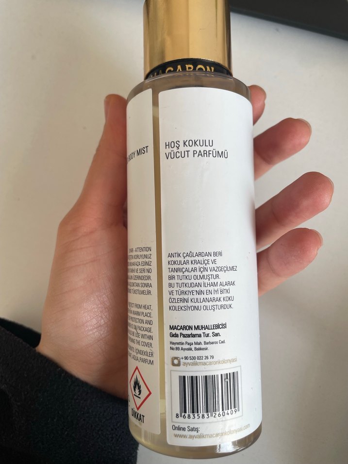 Ayvalık Macaron Marica Kadın Vücut Parfümü - Görsel 2