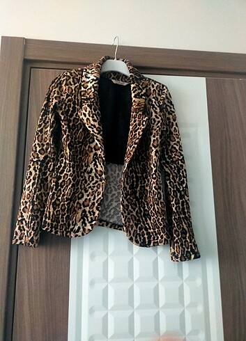 Kadın leopar ceket 