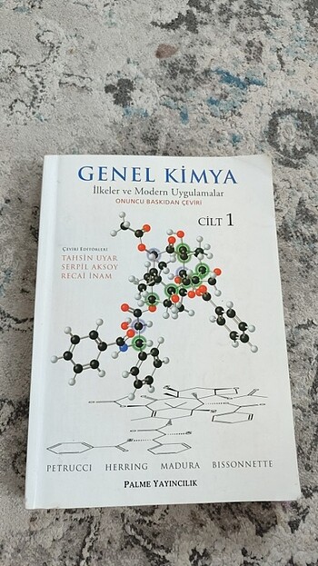  GENEL KİMYA PALME YAYINCILIK CİLT 1