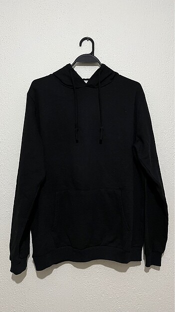Erkek Basic Kapşonlu Sweatshirt
