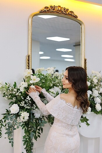 s Beden beyaz Renk Nişan söz elbisesi s beden