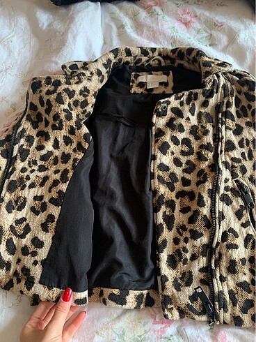 s Beden siyah Renk Hm leopar ceket 36 beden