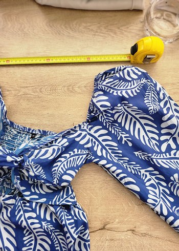 %100 pamuk plaj elbisesi xs - Görsel 6