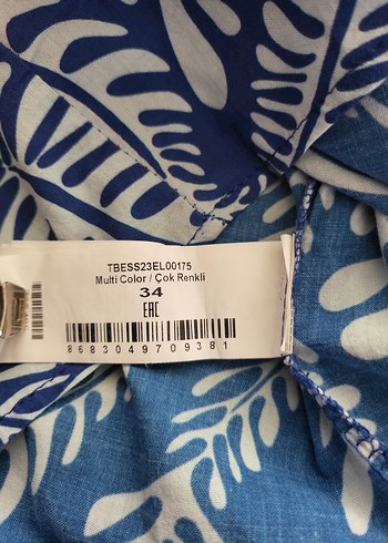 %100 pamuk plaj elbisesi xs - Görsel 7