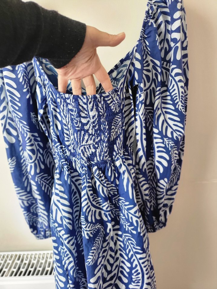 %100 pamuk plaj elbisesi xs - Görsel 4