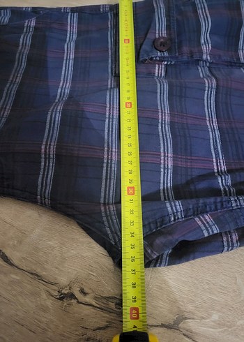 erkek kargo cepli ekose bermuda xxl - Görsel 11