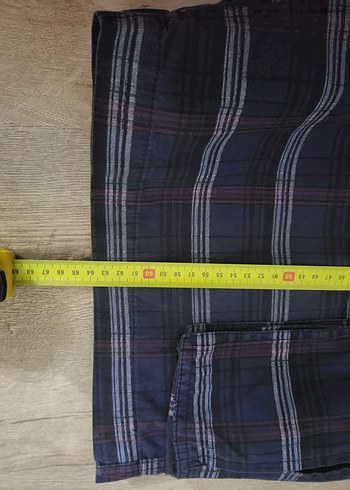 erkek kargo cepli ekose bermuda xxl - Görsel 10