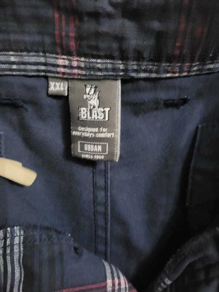 erkek kargo cepli ekose bermuda xxl - Görsel 2