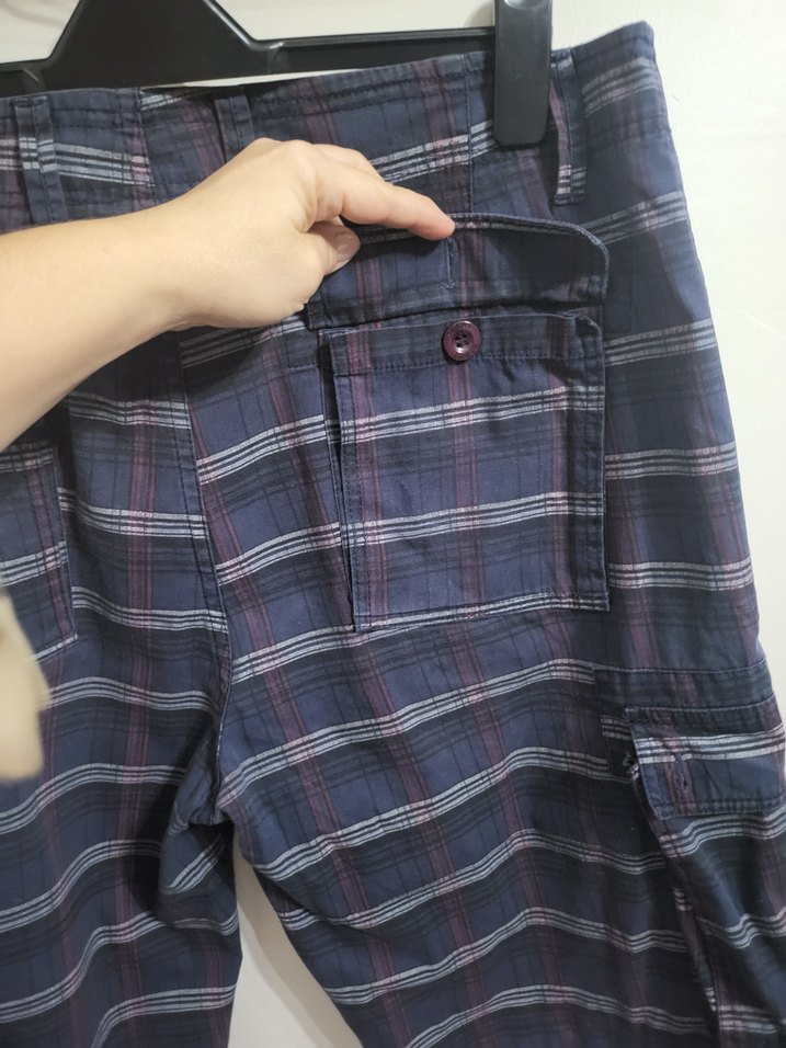 erkek kargo cepli ekose bermuda xxl - Görsel 5