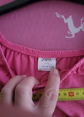 zara 11,12 yaş pembe tişört - Görsel 2