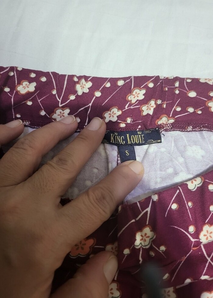 King Louie small viskon pantolon  - Görsel 3