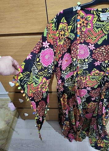 yazlık kimono / kaftan / pareo - Görsel 4