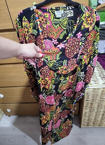 yazlık kimono / kaftan / pareo - Görsel 5