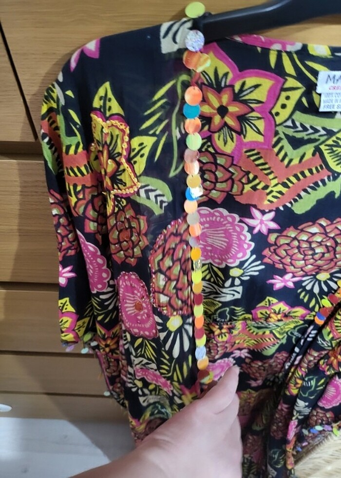 yazlık kimono / kaftan / pareo - Görsel 2