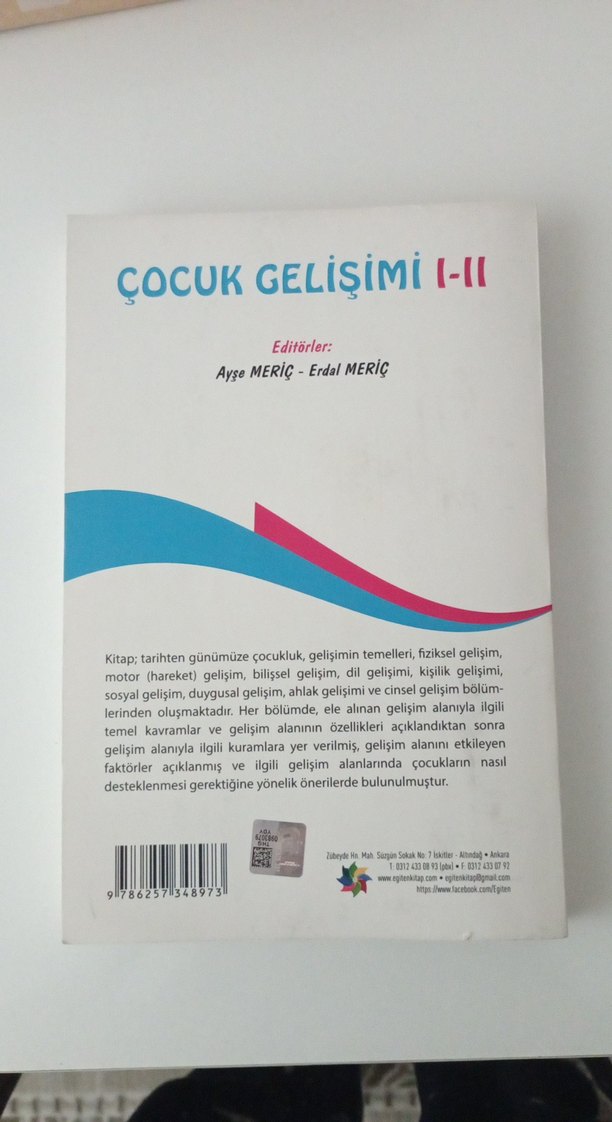 Çocuk Gelişimi I-II Kitabı Ayşe meriç- Erdal meriç - Görsel 2