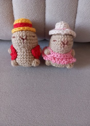 Lufy ve Lady capybara anahtarlık - Görsel 3