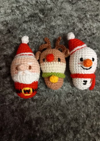 Amigurumi Yılbaşı anahtarlıklar - Görsel 2