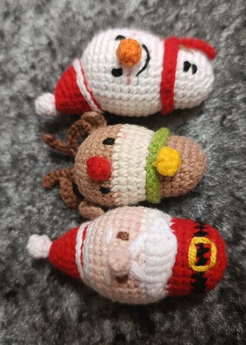 Amigurumi Yılbaşı anahtarlıklar - Görsel 5