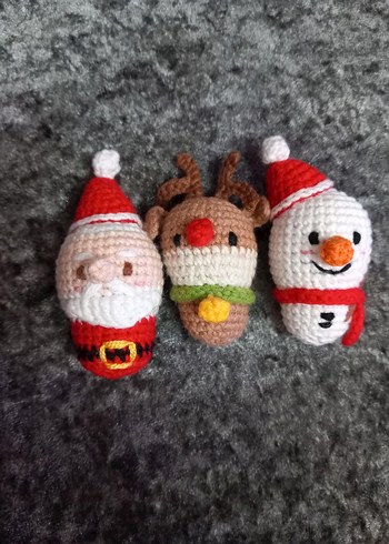 Amigurumi Yılbaşı anahtarlıklar - Görsel 4